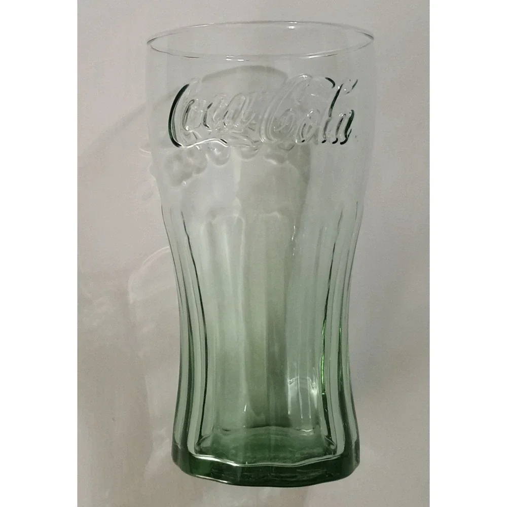 3-Set Coca Cola Drinking Glasses (Green) 16.7oz. (494ml) New With Tags‎